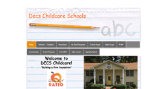 Desktop Screenshot of decschildcareschools.org