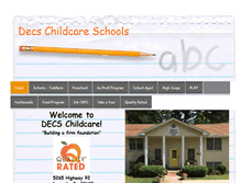 Tablet Screenshot of decschildcareschools.org
